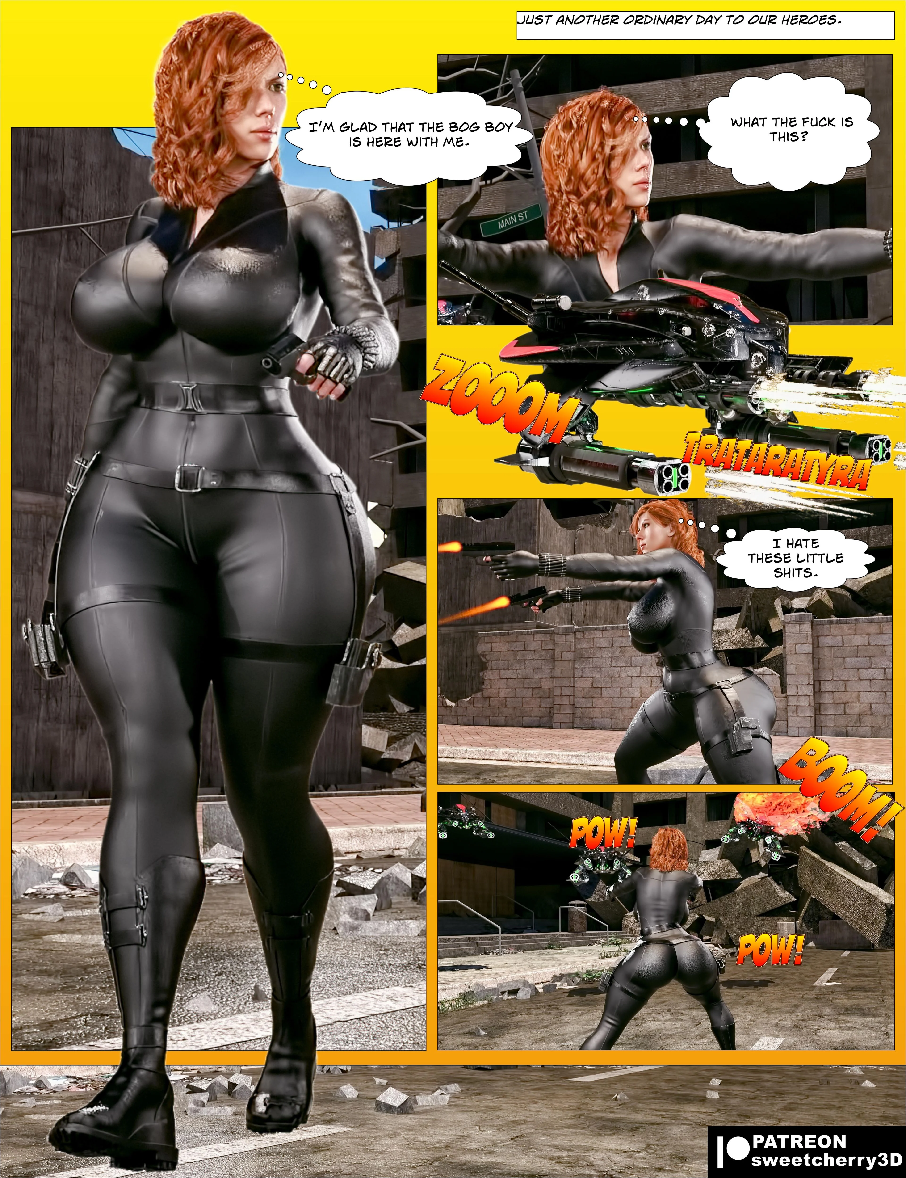 Black Widow (The Avengers) [MegaParodies] - 1 . Black Widow - Chapter 1  (The Avengers) [MegaParodies]